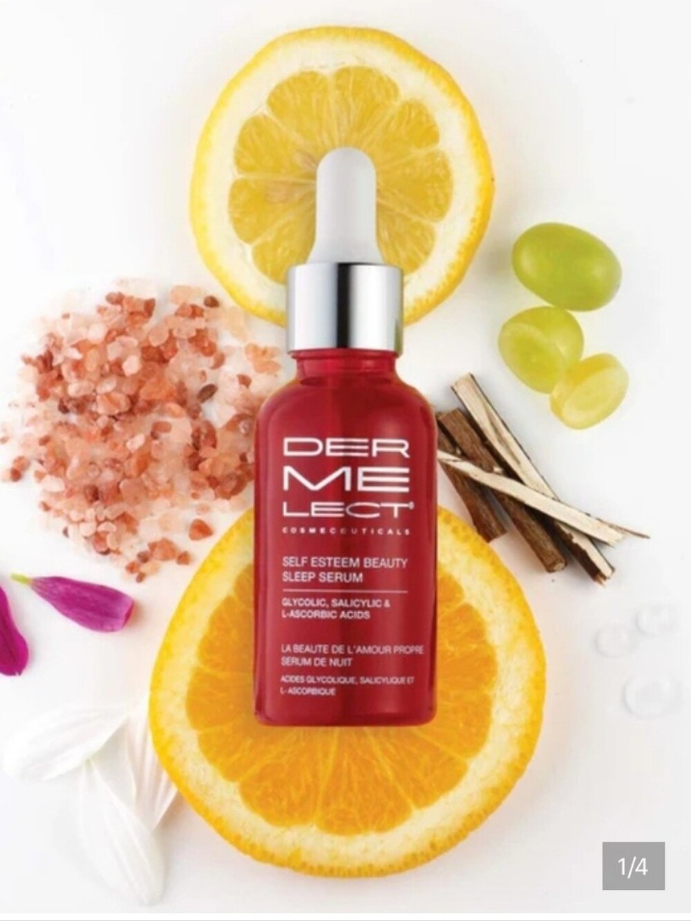 Dermelect Self Esteem Beauty Sleep Serum — Red Bottle
